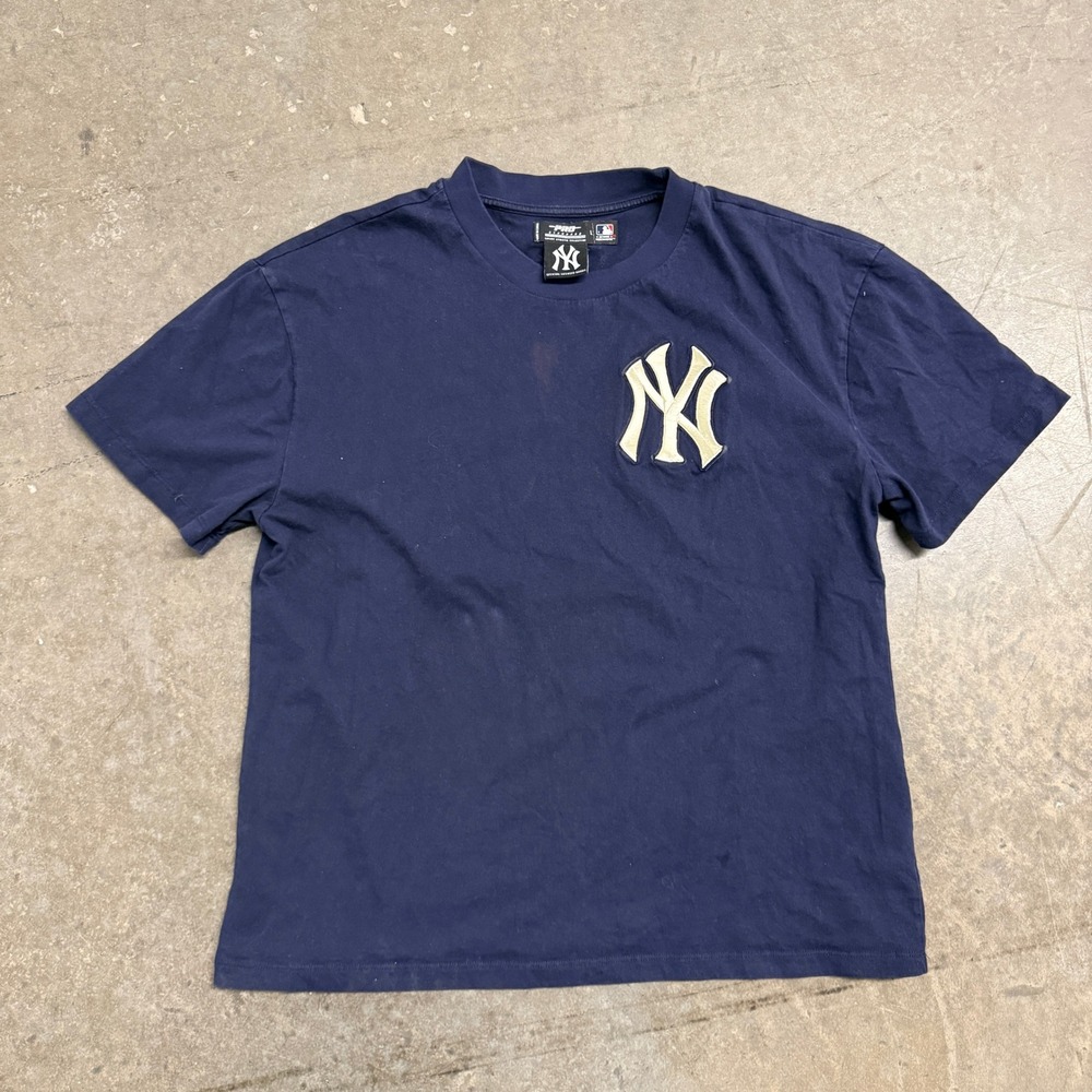 Pro Standard New York Yankees‎ MLB T-Shirt Mens Large Navy Blue Embroidered Logo